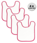 Preview: Bib white, pink border, size: 30x40 cm by Betz